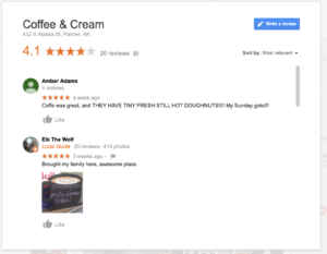 Writing google reviews is easy, if you know where to look.
